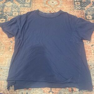 Oversized blue crewneck T-shirt!